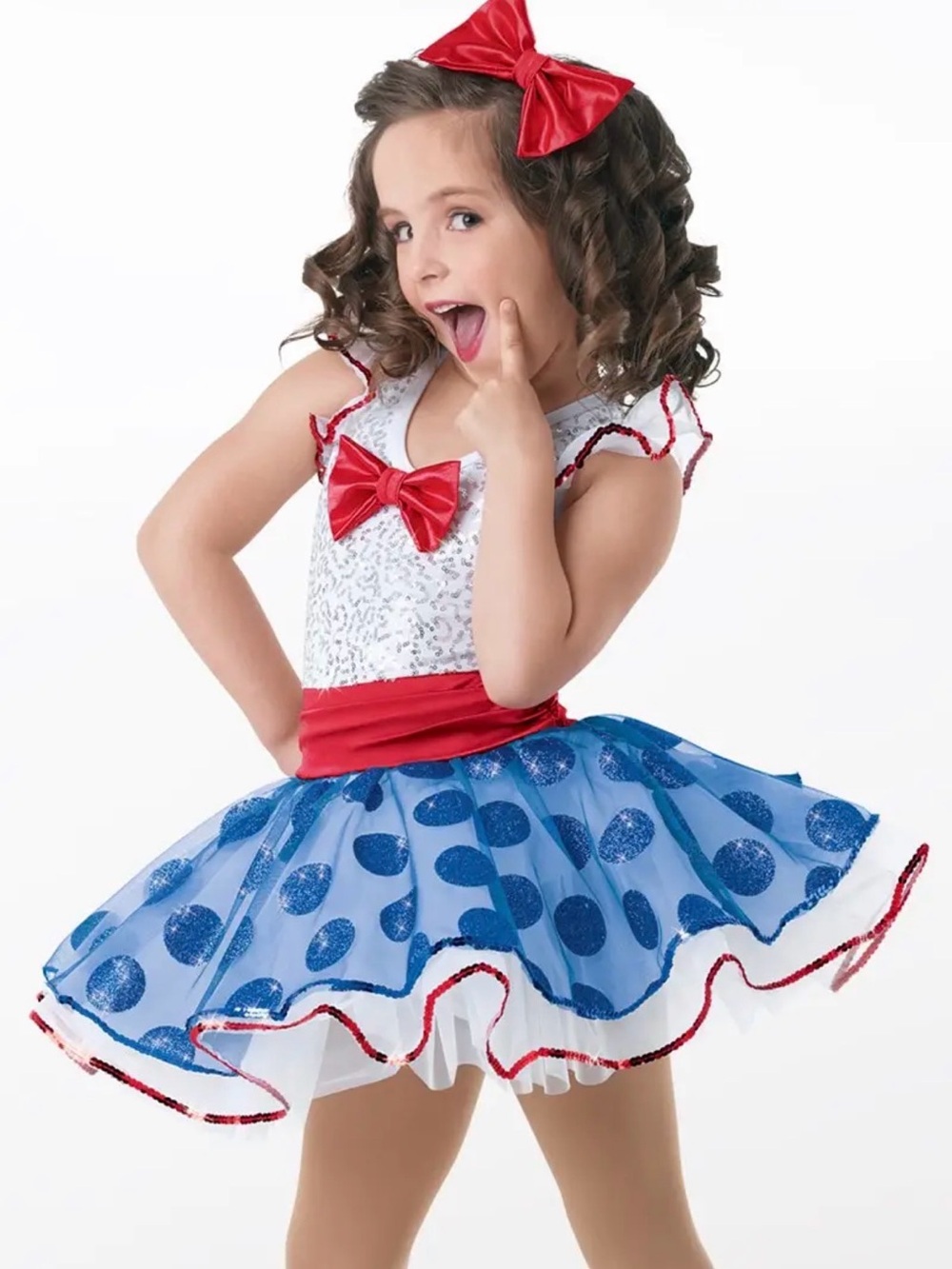 NEW! Weissman Good Ship Lollipop dance costume patriotic